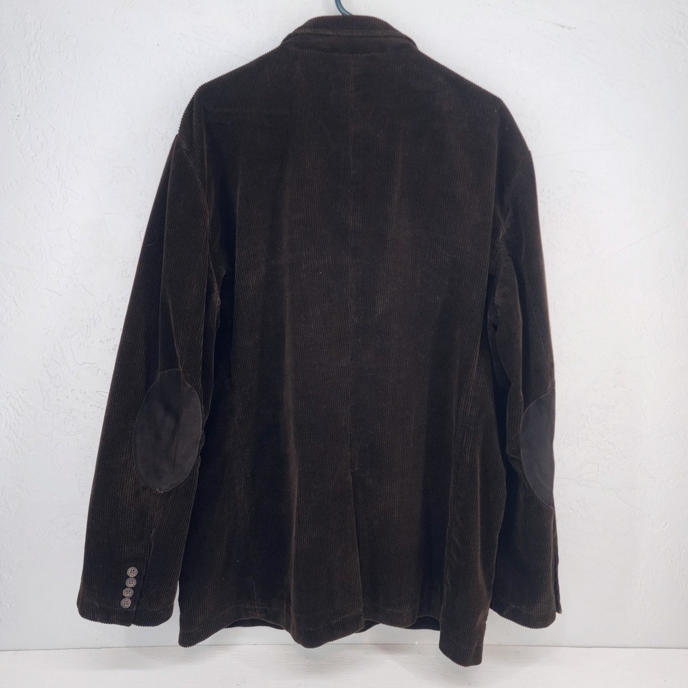 J.Crew XL | Brown Corduroy Elbow Patch Blazer Jacket Dark Academia Mens - Picture 2 of 6